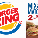 BURGER KING presents the Two for Five deal!